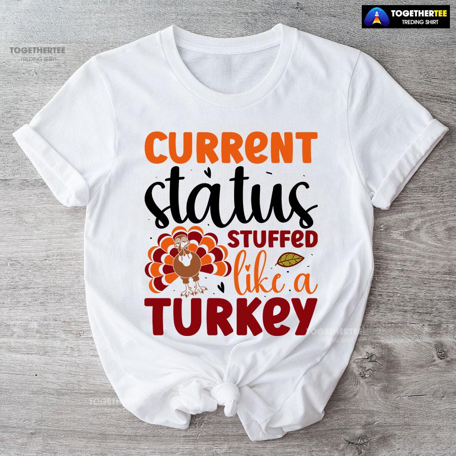 Current Status Stuffed Like A Turkey T-Shirt