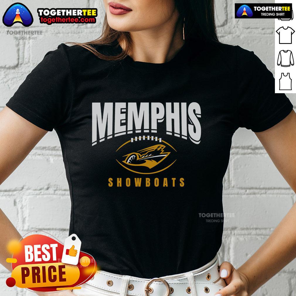 Official Memphis Showboats Football Outline T-Shirt - Image 3