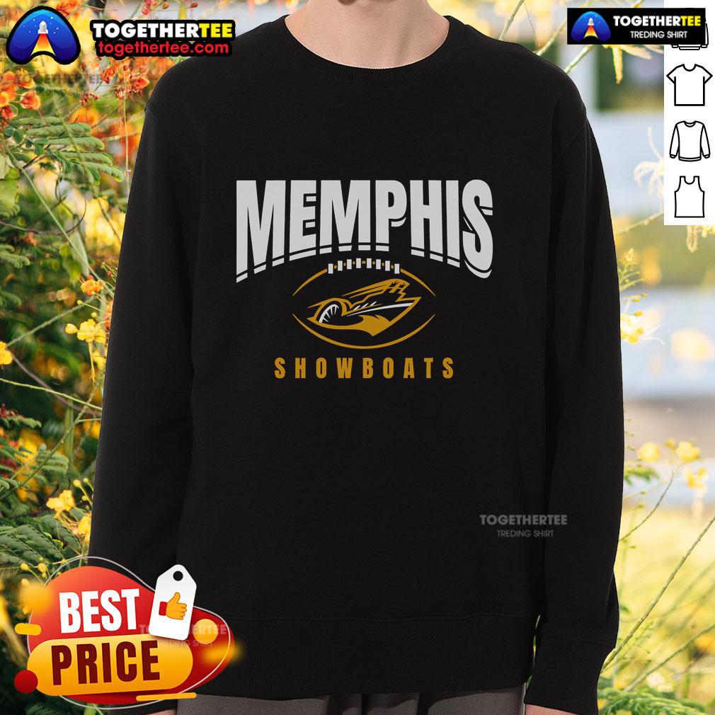 Official Memphis Showboats Football Outline T-Shirt - Image 5