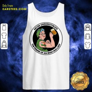 Alternative view of Happy Hot Strong Grandma Drink Beer Never Underestimate An Irish Old Lady Shirt