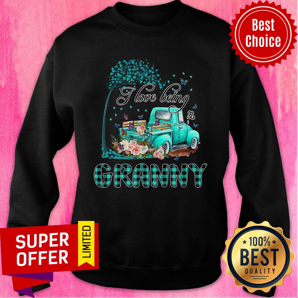 I Love Being Truck Granny Shirt - Image 4