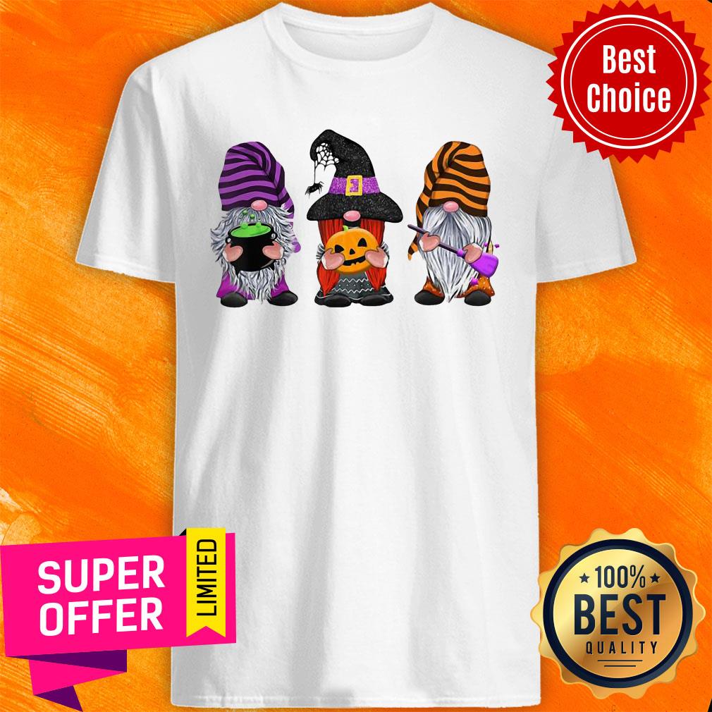 Nice Halloween Gnomes Autumn Pumpkin Fall Shirt
