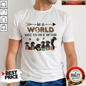 In A World Where You Can Be Anything Be Kind Shirt