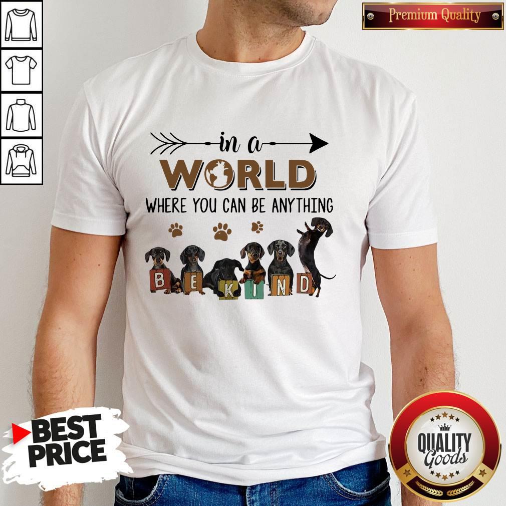 In A World Where You Can Be Anything Be Kind Shirt