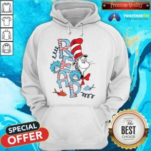 Alternative view of Great Read Letter Cat Wearing Hat T-Shirt