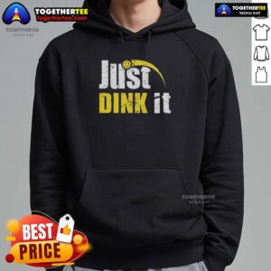 Alternative view of Official Just Dink It Funny Pickleball Play Pickle Ball Quote Vintage T-Shirt