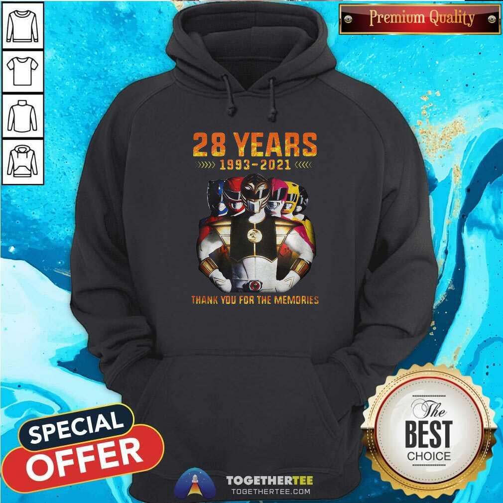Hot 28 Years 1993 2021 Of The Mighty Morphin Power Rangers Shirt - Image 5