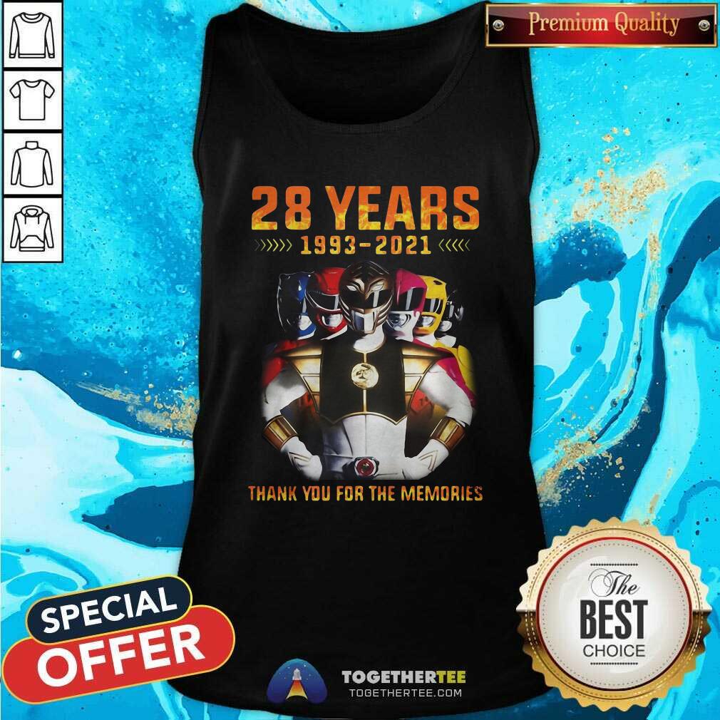 Hot 28 Years 1993 2021 Of The Mighty Morphin Power Rangers Shirt - Image 4
