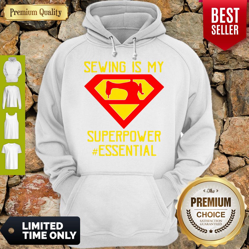 Funny Sewing Is My Superpower Essential Shirt - Image 3