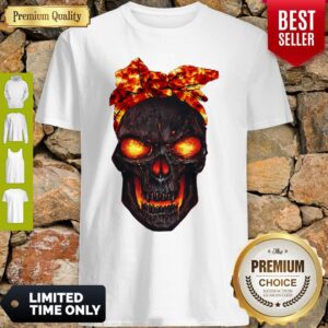 Awesome Lava Skull Bow Shirt