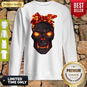 Alternative view of Awesome Lava Skull Bow Shirt