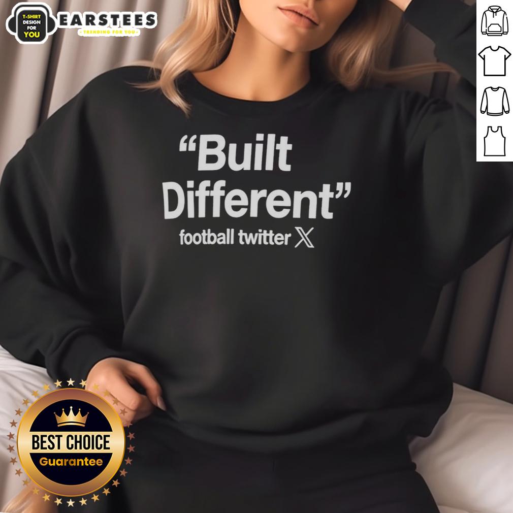 Hot Built Different Football Twitter Logo T-Shirt - Image 5