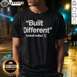 Hot Built Different Football Twitter Logo T-Shirt