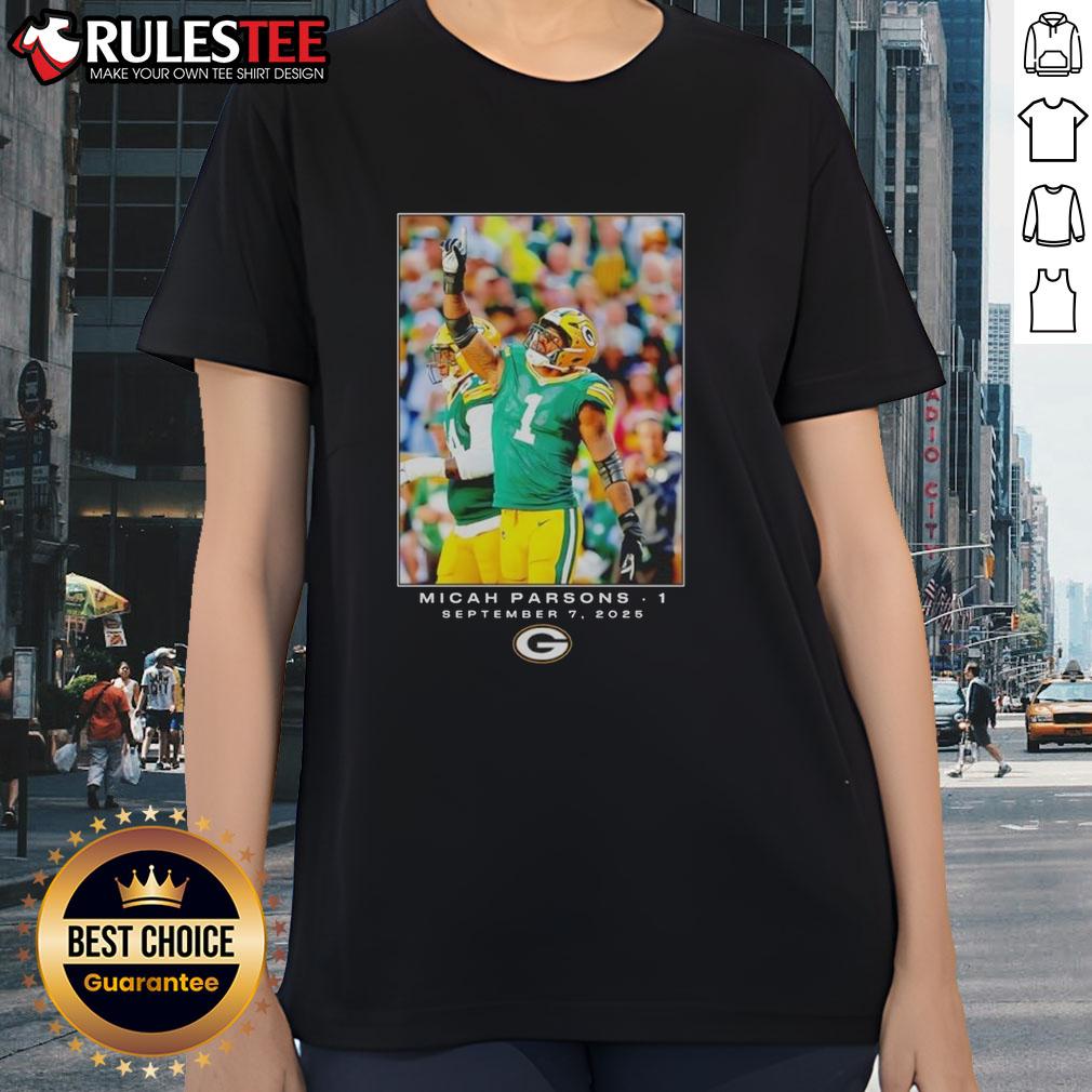 Nice Green Bay Micah Parsons Flash Features Week 1 T-Shirt - Image 3