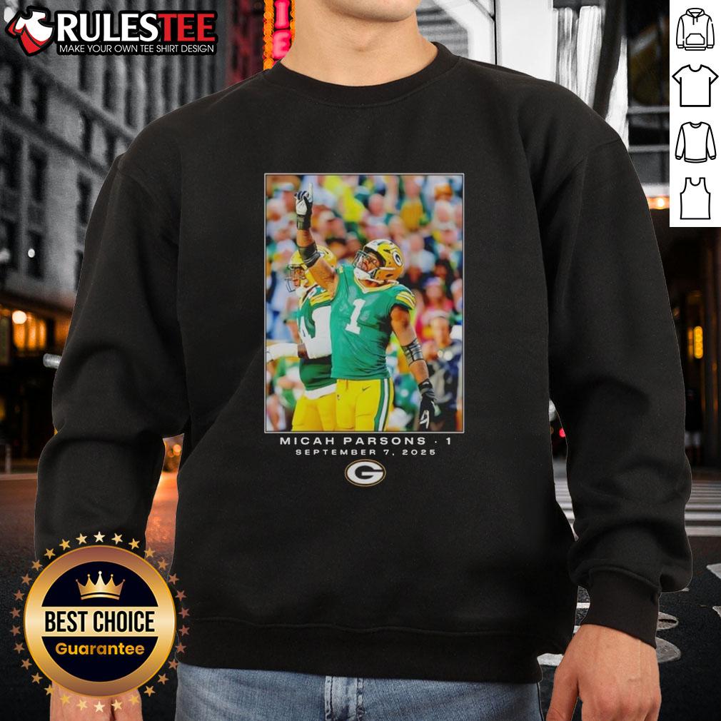 Nice Green Bay Micah Parsons Flash Features Week 1 T-Shirt - Image 5