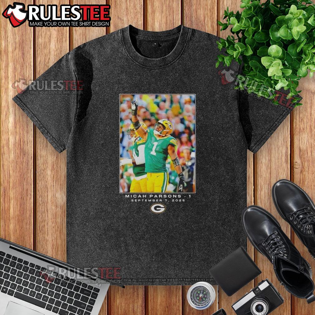 Nice Green Bay Micah Parsons Flash Features Week 1 T-Shirt - Image 6