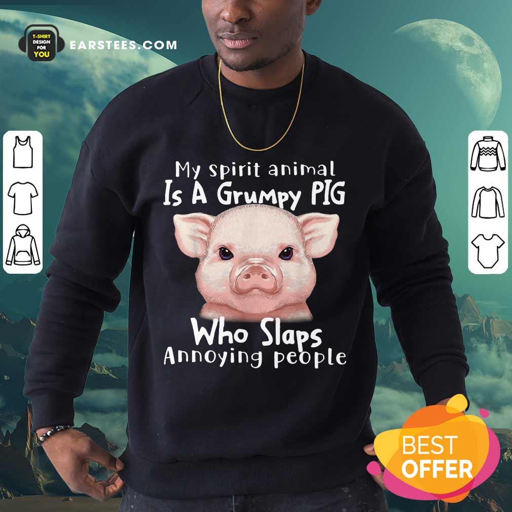 Nice My Spirit Animal Is A Grumpy Pig Shirt - Image 3