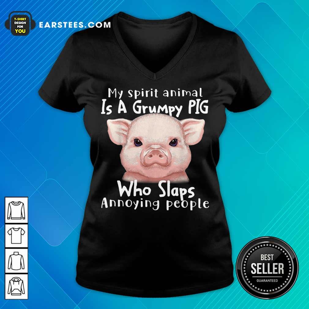 Nice My Spirit Animal Is A Grumpy Pig Shirt - Image 5