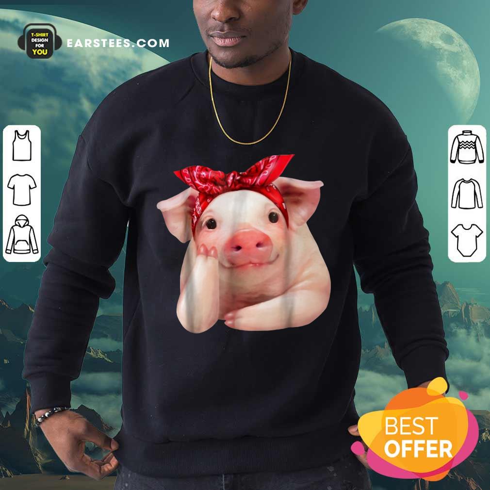 Nice Red Bandanna Pig Shirt - Image 3