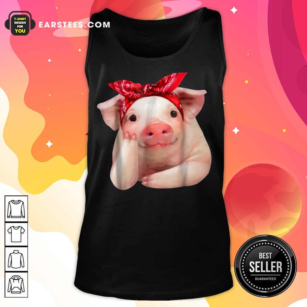 Nice Red Bandanna Pig Shirt - Image 2