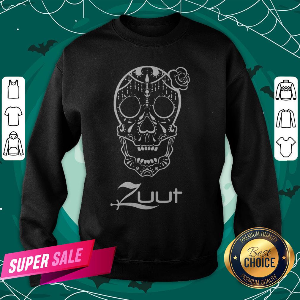 Zuu Sugar Skull Day Of The Dead Muertos Shirt - Image 4
