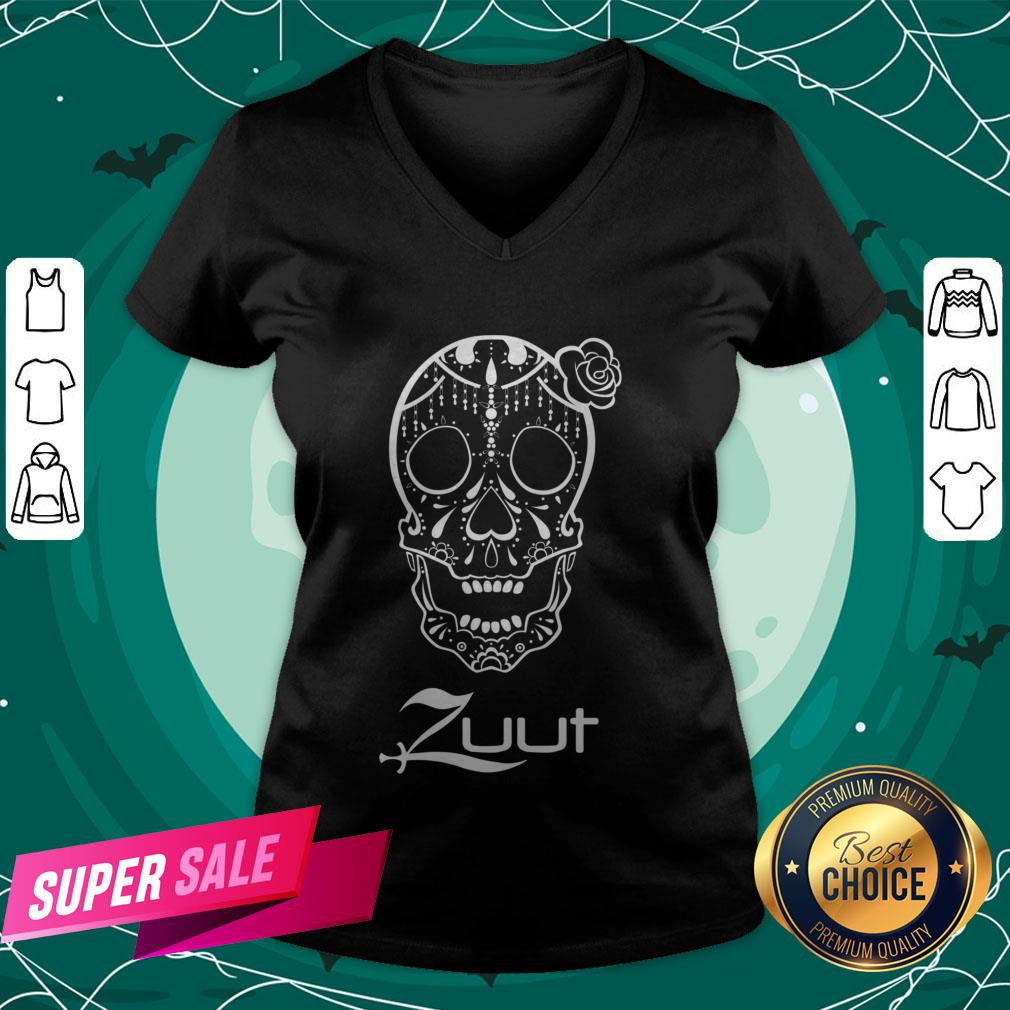 Zuu Sugar Skull Day Of The Dead Muertos Shirt - Image 2
