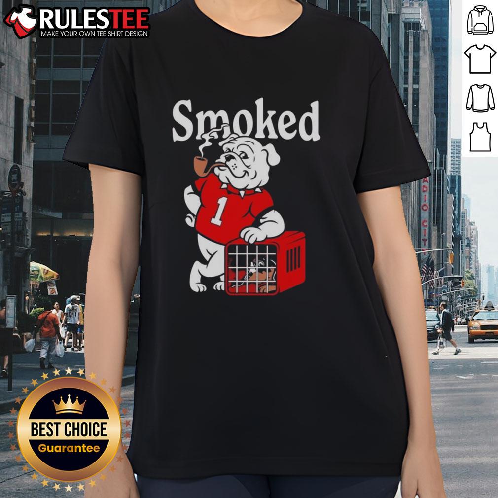 Awesome Georgia Bulldogs Vs Tennesse Volunteers Smoked T-Shirt - Image 3
