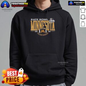 Alternative view of Good Minnesota Golden Gophers 2025 Rate Bowl Logo T-Shirt