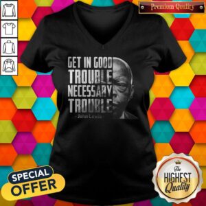 Alternative view of John Lewis Face Get In Good Trouble Necessary Trouble Shirt