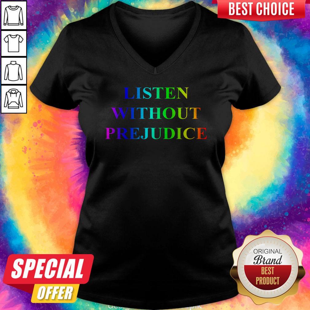 Victoria Beckham Listen Without Prejudice LGBT Shirt - Image 2