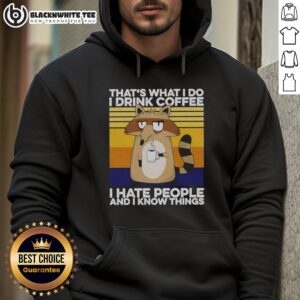 Alternative view of Official Grumpy Raccoon That's What I Do I Drink Coffee T-Shirt