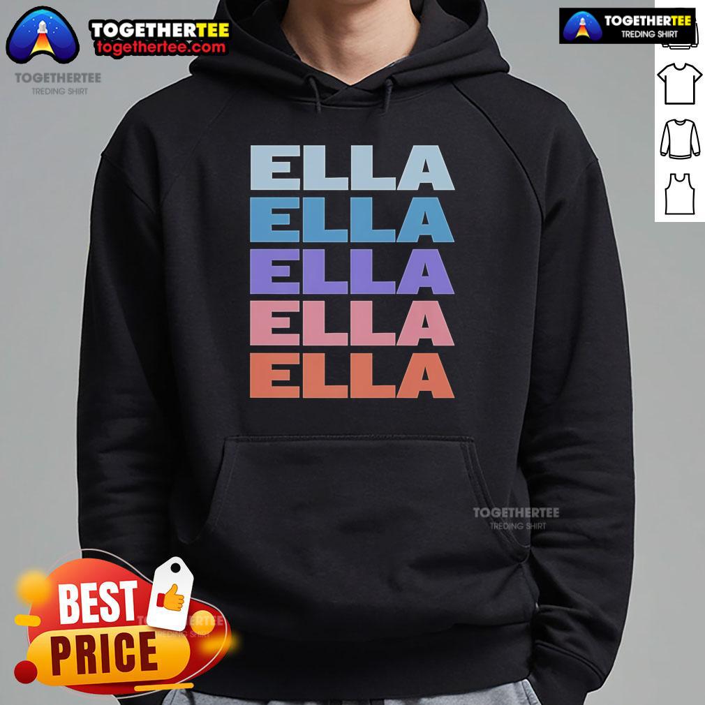 Premium Modern Repeated Text Ella 2025 T-Shirt - Image 2