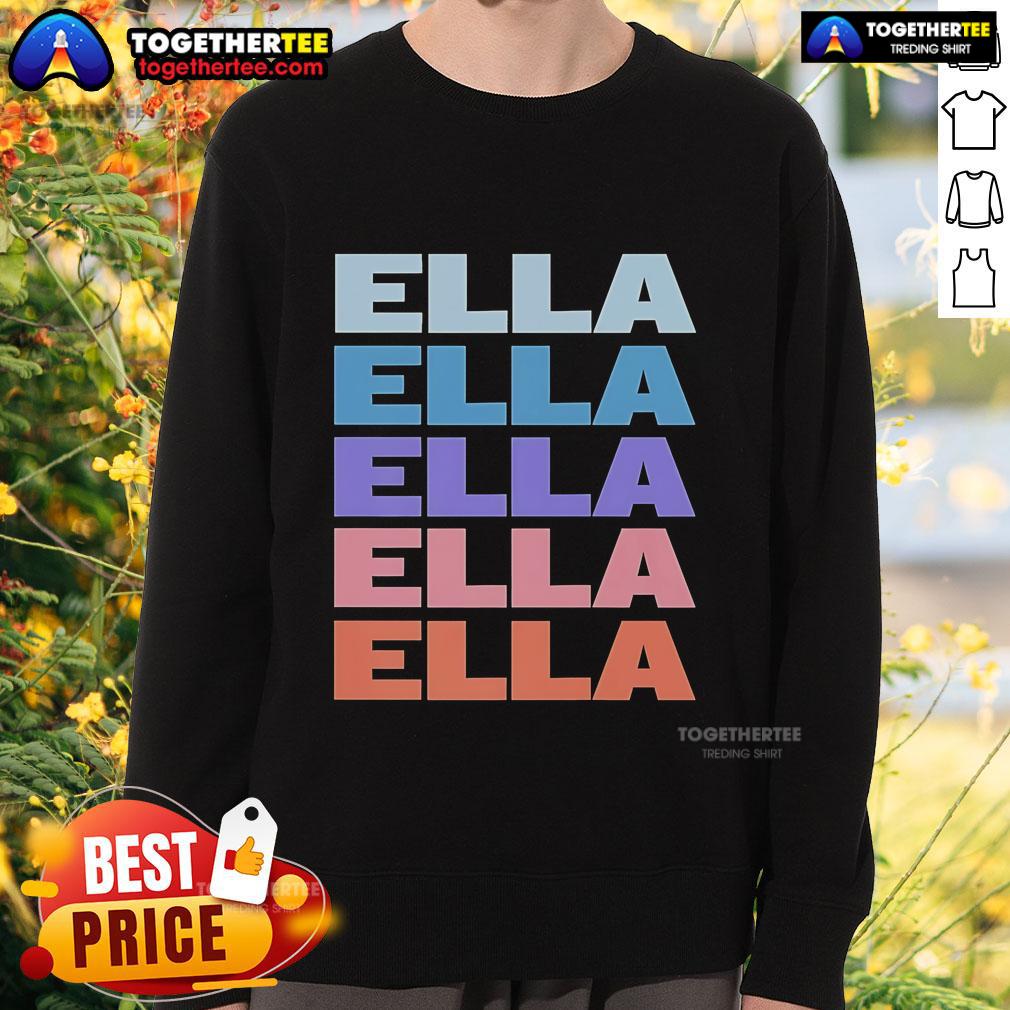 Premium Modern Repeated Text Ella 2025 T-Shirt - Image 5