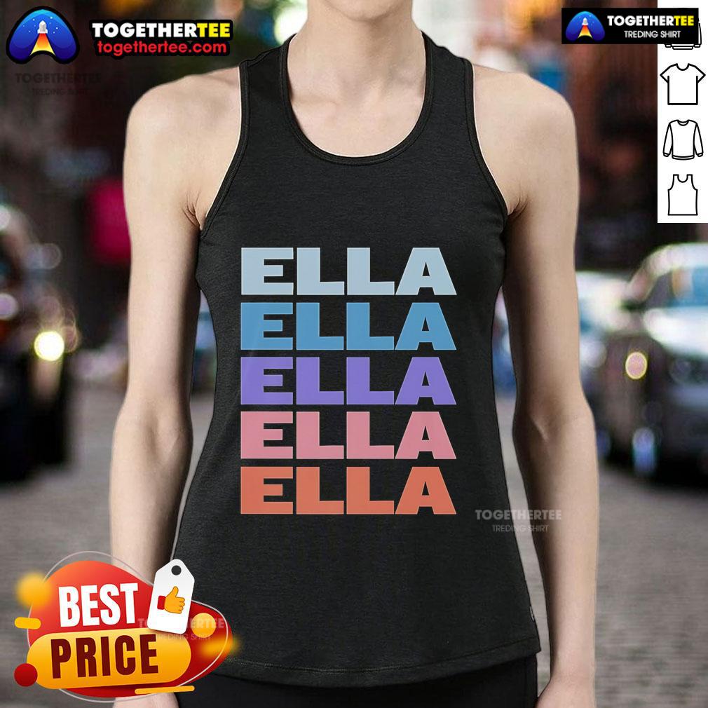 Premium Modern Repeated Text Ella 2025 T-Shirt - Image 4