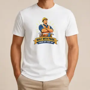 Top Hot Labour Day Proud Worker Vector Shirt
