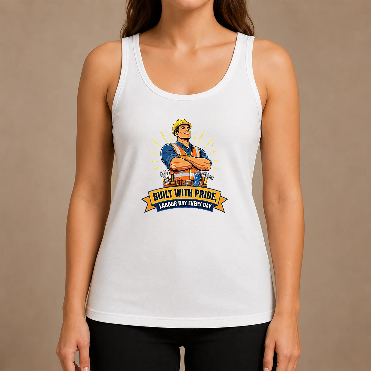 Top Hot Labour Day Proud Worker Vector Shirt - Image 3