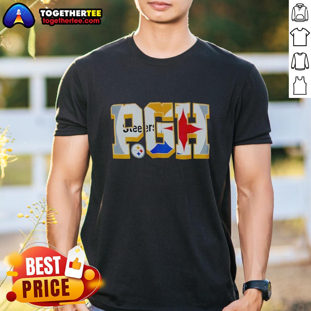 Pretty Pgh Pittsburgh Steelers Football NFL Graphic T-Shirt