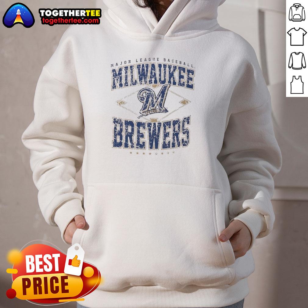 Official Milwaukee Brewers Major League Baseball Cooperstown Diamond T-Shirt - Image 2