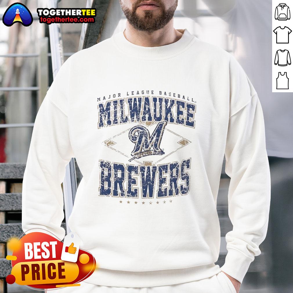 Official Milwaukee Brewers Major League Baseball Cooperstown Diamond T-Shirt - Image 5