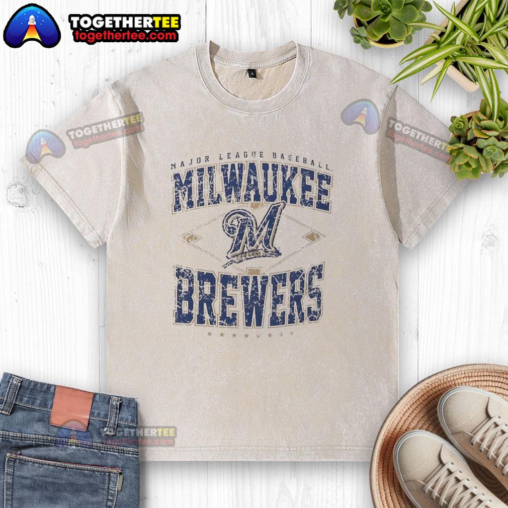 Official Milwaukee Brewers Major League Baseball Cooperstown Diamond T-Shirt - Image 6