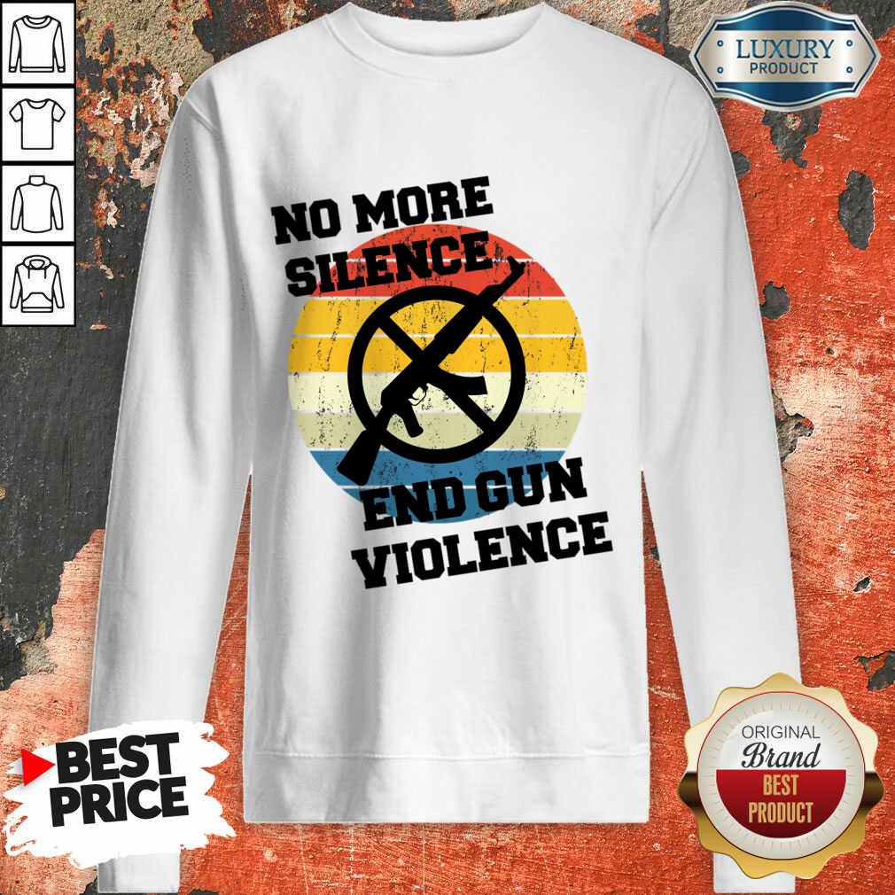 Vintage No More Silence End Gun Violence Shirt - Image 4