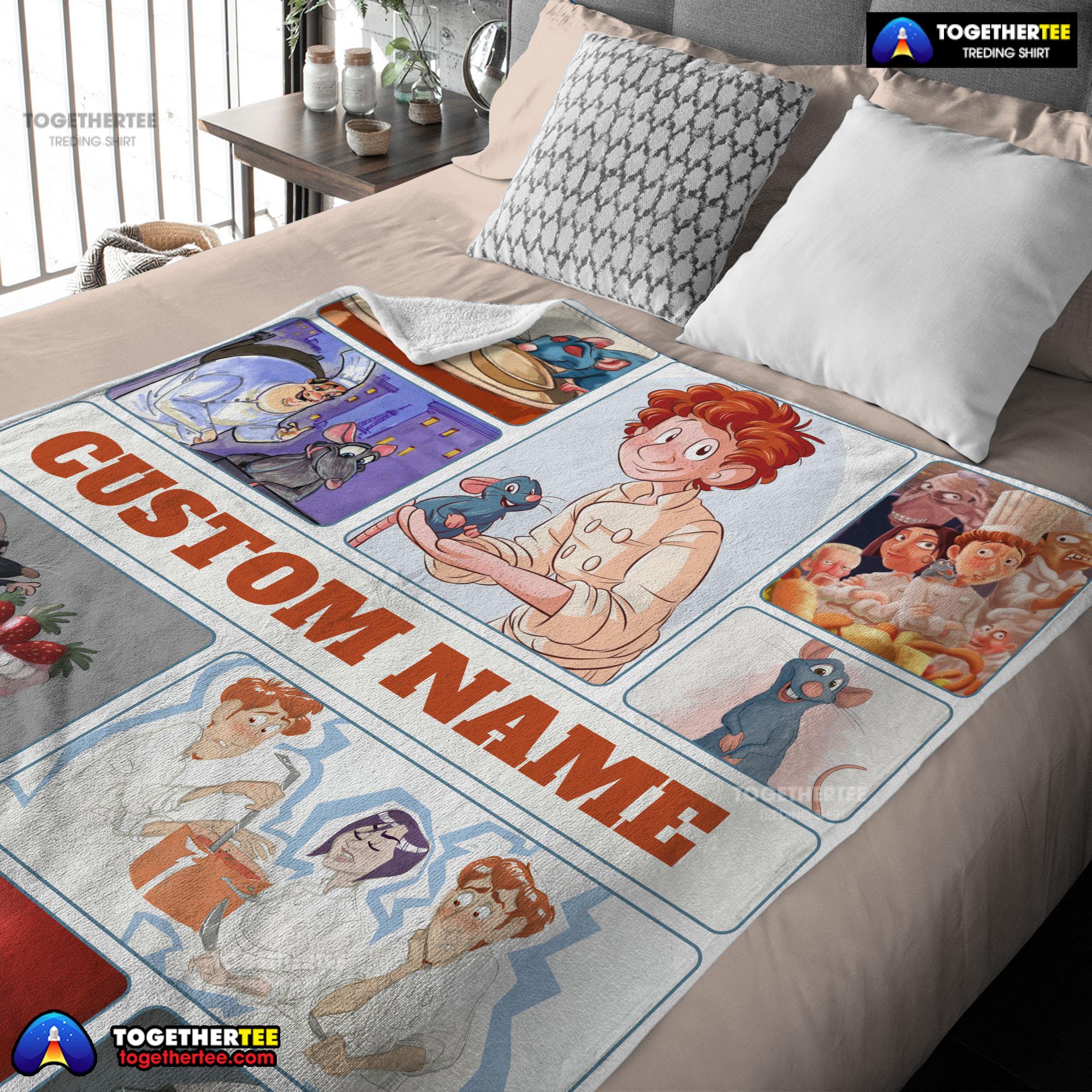 Pixar Ratatouille Linguini And Remy With Friends Blanket Fleece Customized Blanket - Image 3