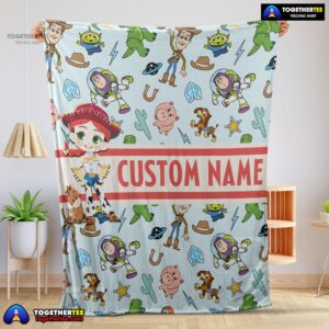 Pixar Toy Story Cowgirl With All Friends Blanket Fleece Customized Blanket