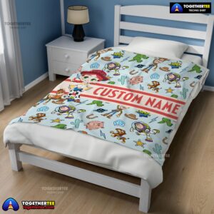Alternative view of Pixar Toy Story Cowgirl With All Friends Blanket Fleece Customized Blanket