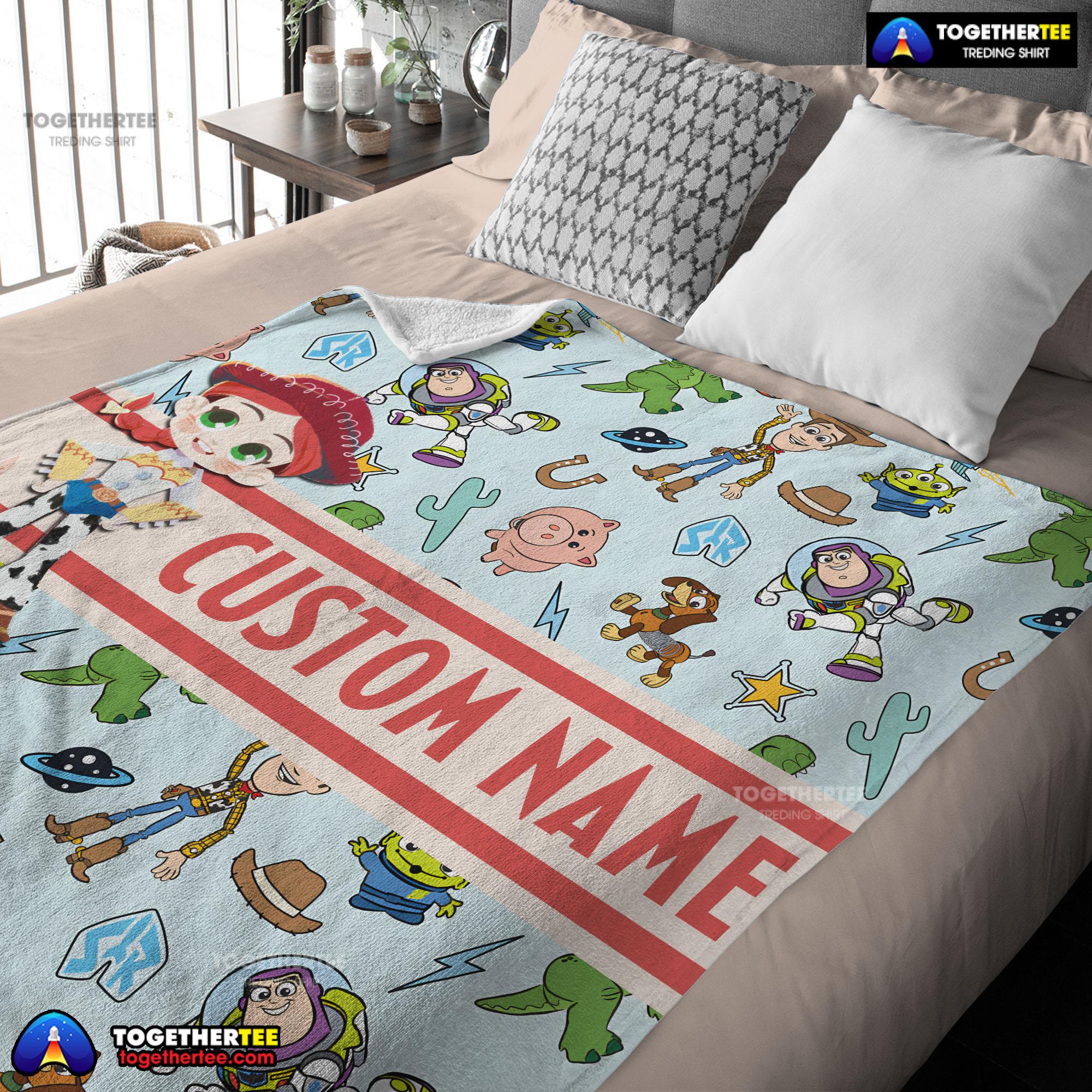 Pixar Toy Story Cowgirl With All Friends Blanket Fleece Customized Blanket - Image 3
