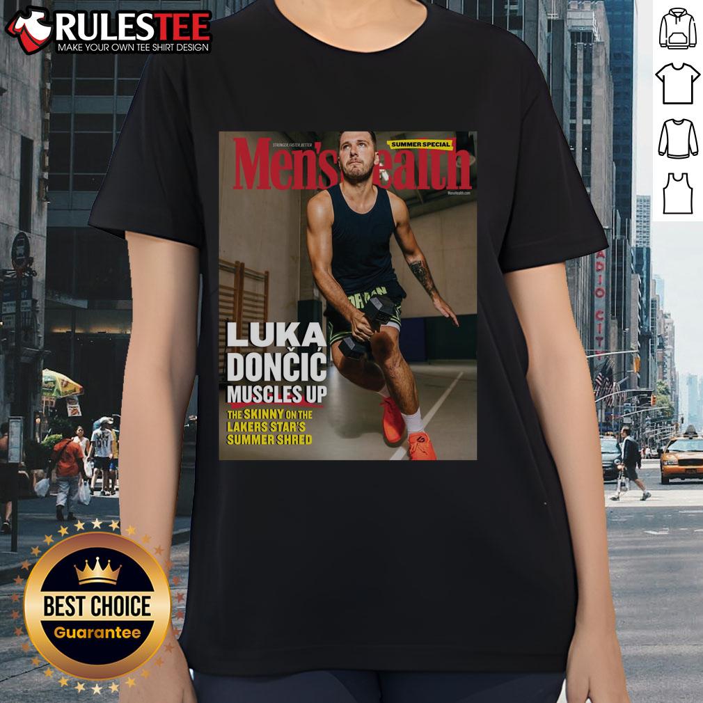 Official Luka Doncic Muscles Up The Skinny On The Lakers Start's Summers Sherd T-Shirt - Image 3