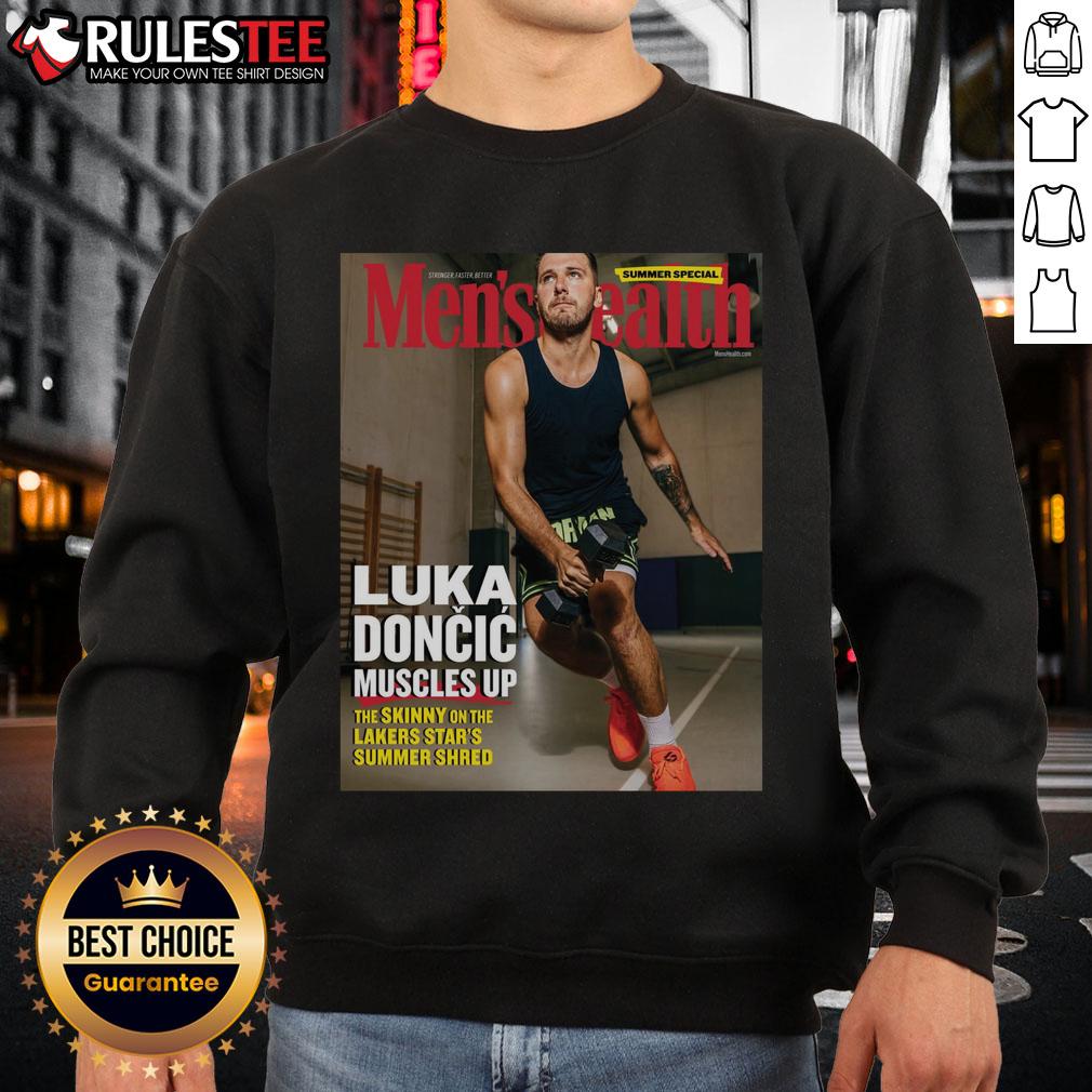 Official Luka Doncic Muscles Up The Skinny On The Lakers Start's Summers Sherd T-Shirt - Image 5