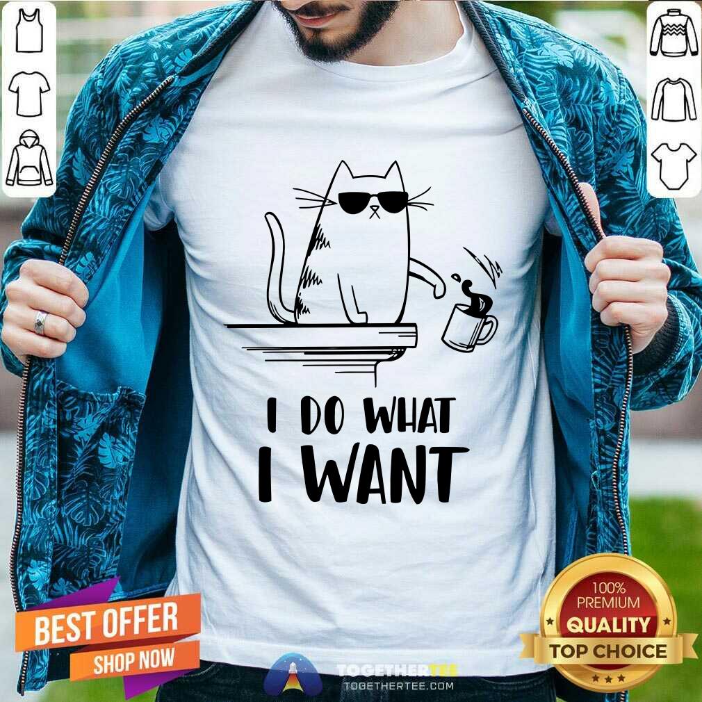 Premium Rude Cat I Do What I Want T-Shirt