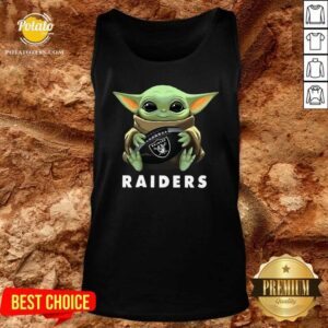 Alternative view of Awesome Baby Yoda Hug Oakland Raiders Shirt