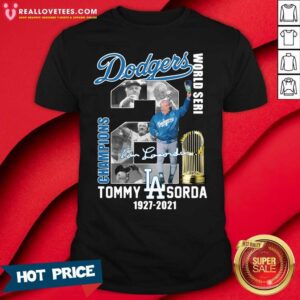 Cool Los Angeles Dodgers Tommy Sorda 1927 2021 Signature Shirt